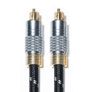 TOSLINK Optical Audio Extension Cable ?C Female to Female, OD 6.0mm, Braided with Metal Shell & Overmolded Design