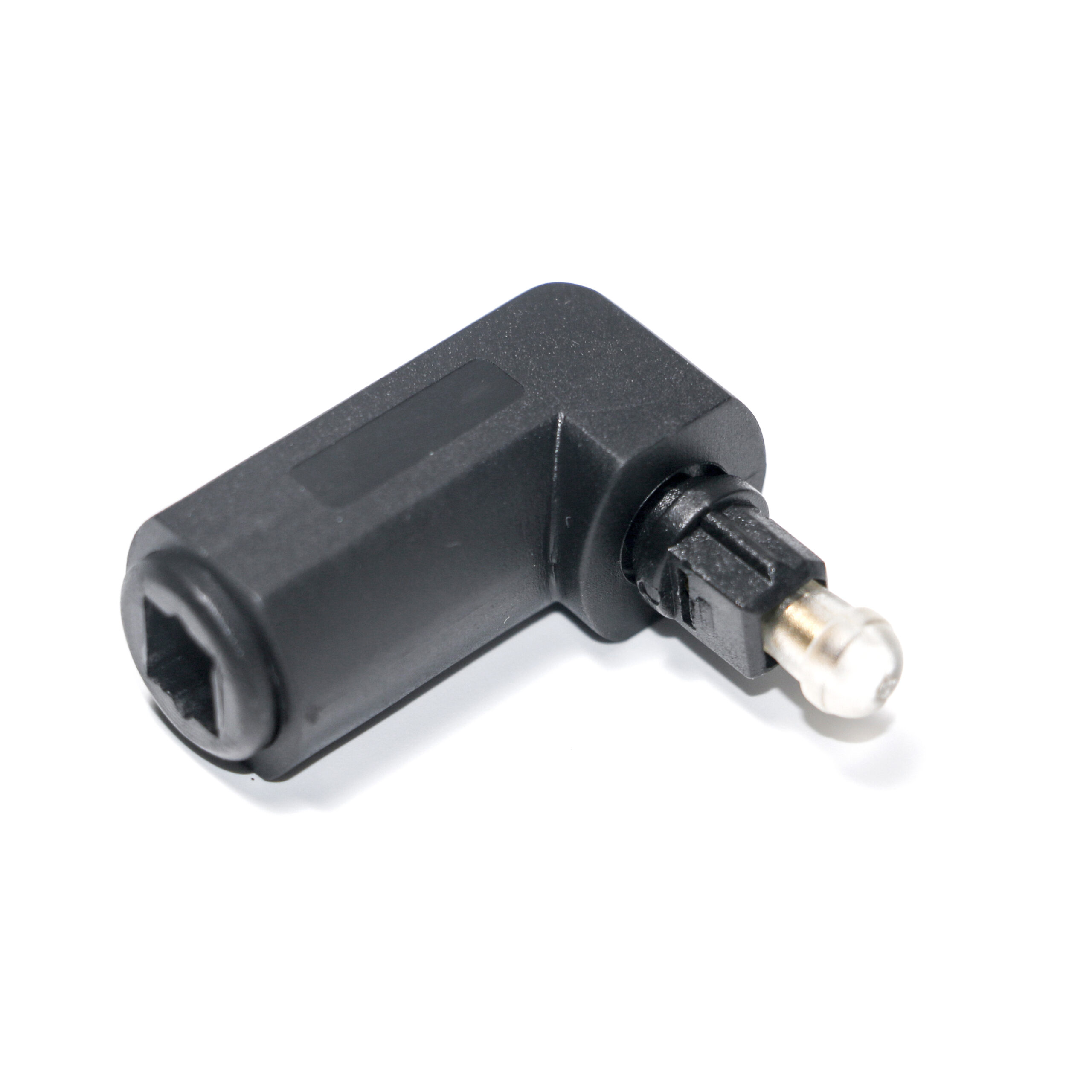 TOSLINK 90-Degree Angle Optical Adapter ?C Square to Square Connector - Image 2